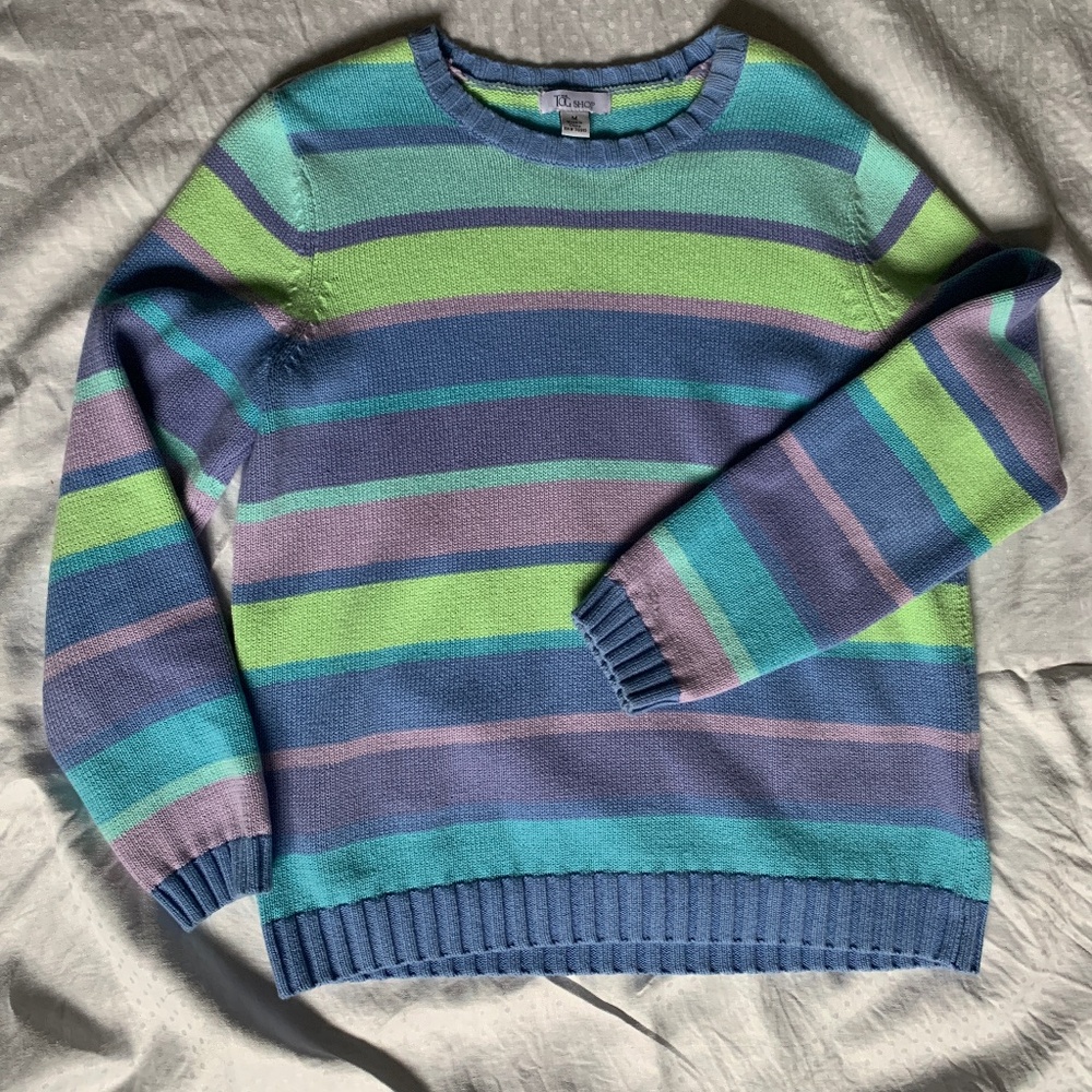 the Tog Shop knit sweater, size medium, cotton, long-sleeve pullover